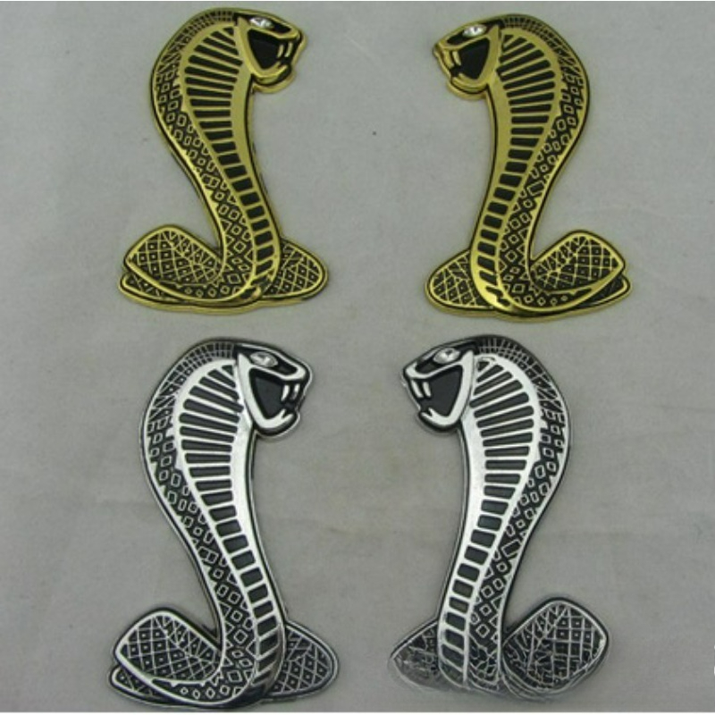 Car Accessories Sticker - High-quality Modified Metal Alloy Stickers Cobra