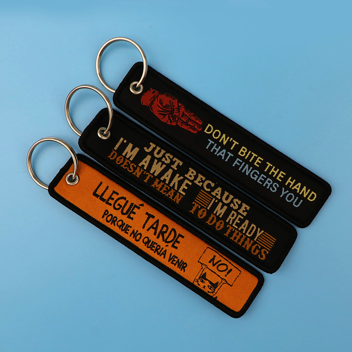 1pcs Quotation Embroidered Key - Car Accessories Quotation 评论和价格