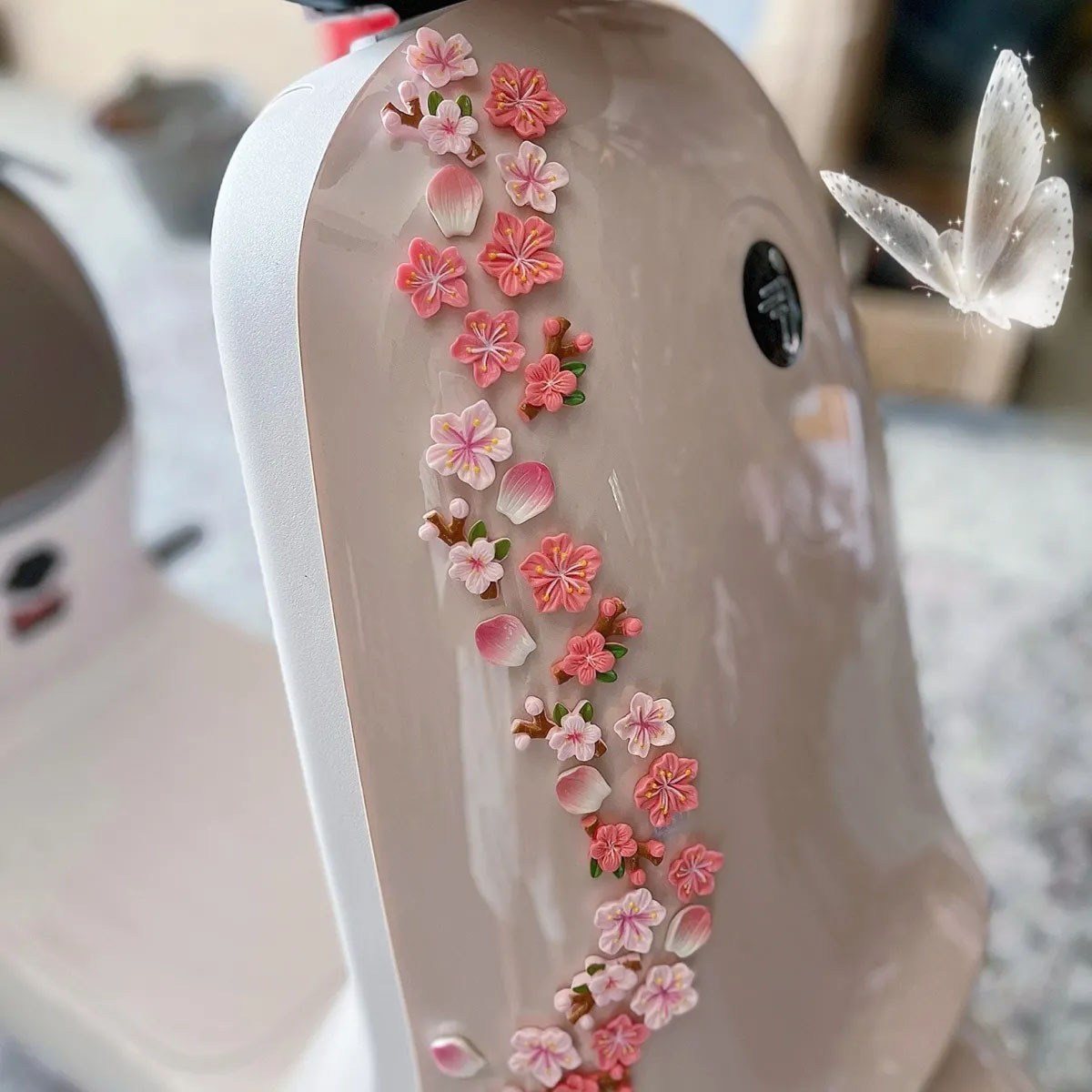 Peach Blossom Car Decal DIY 3D - Car Accessories Sticker 评论和价格