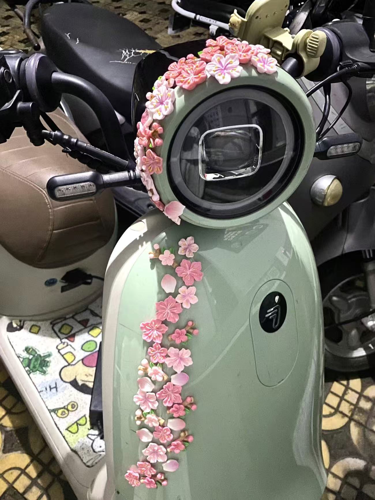 Peach Blossom Car Decal DIY 3D - Car Accessories Sticker 评论和价格