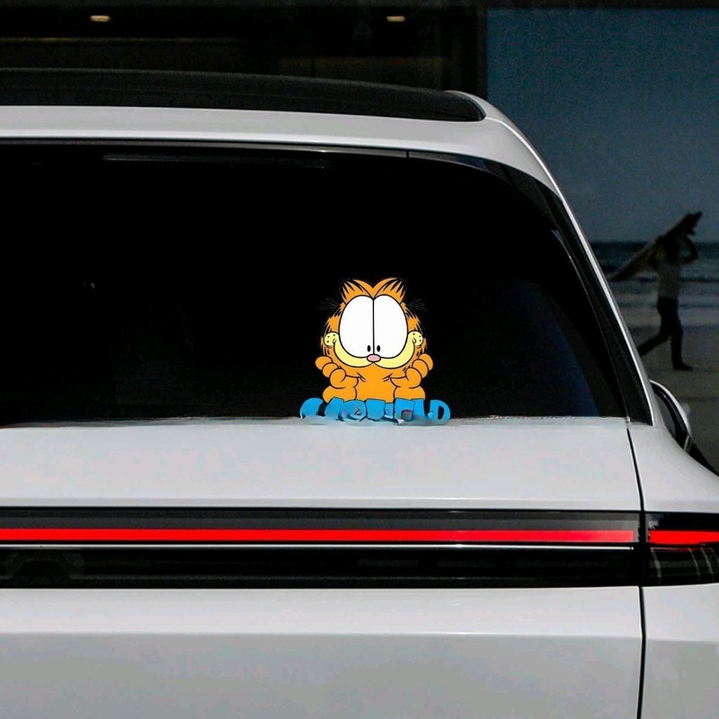 Creative cartoon cute Garfield - Car Accessories Sticker 评论和价格