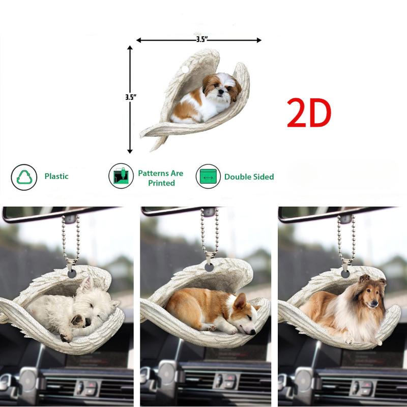 1*Creative Sleeping Angel Wing - Car Accessories Mirror Hanging 评论和价格
