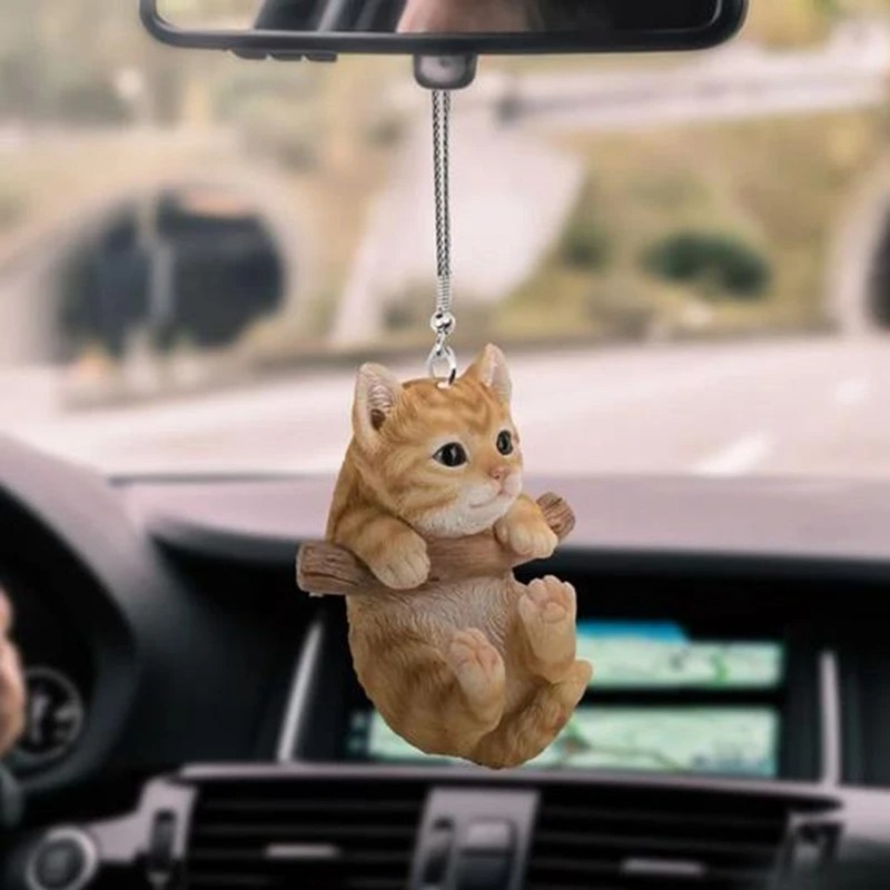 Car Pendant Mini Cat Dog Hangi - Car Accessories Mirror Hanging 评论和价格