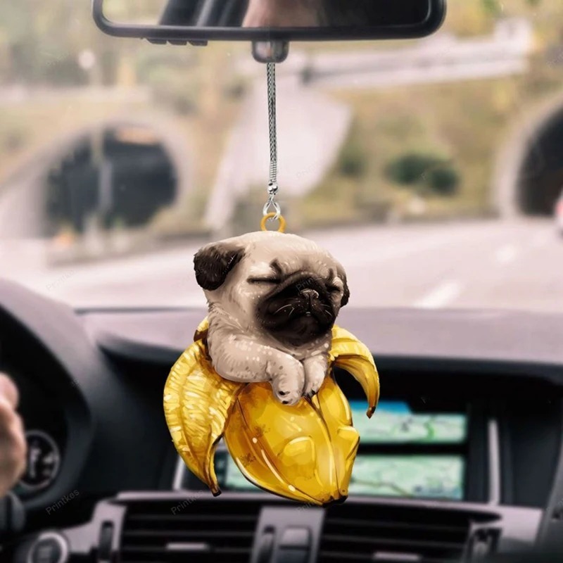 Car Pendant Mini Cat Dog Hangi - Car Accessories Mirror Hanging 评论和价格
