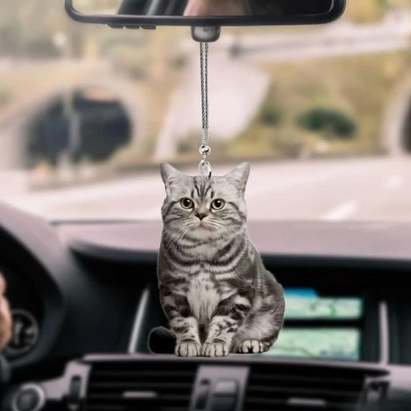 Car Pendant Mini Cat Dog Hangi - Car Accessories Mirror Hanging 评论和价格