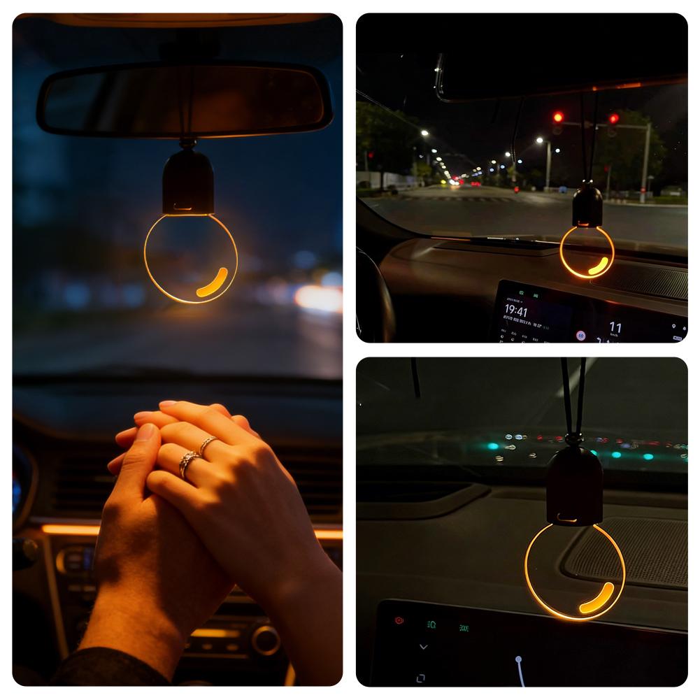 Creative Car Bulb Hanging Orna - Car Accessories Mirror Hanging 评论和价格