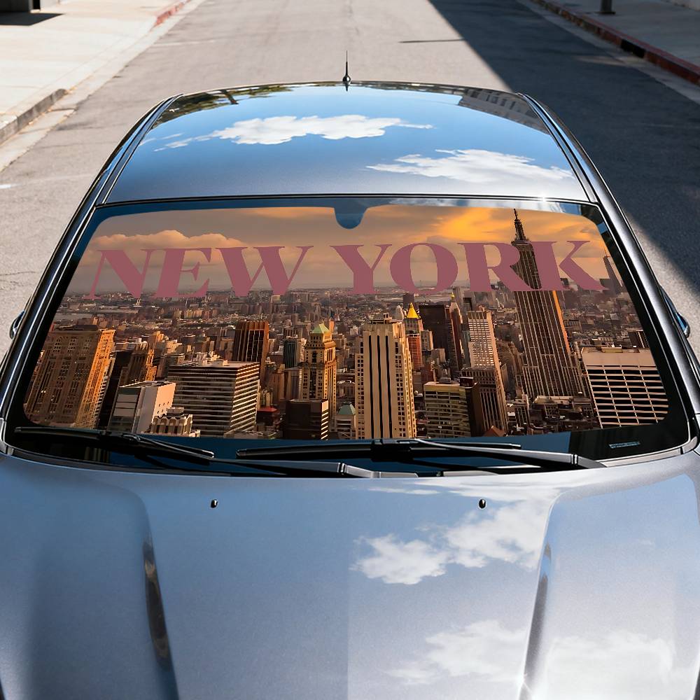 New York Aesthetic Art Car Sun - Car Accessories York 评论和价格
