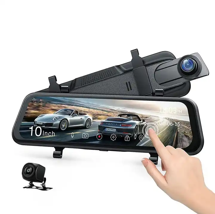 10'' Mirror Dash Cam Night Vis - Car Dash Cam 评论和价格