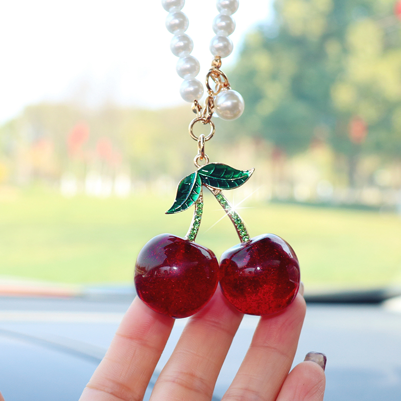 Fashionable Cherry Car Interio - Car Accessories Mirror Hanging 评论和价格