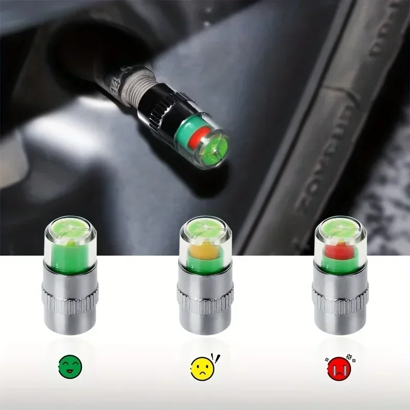 4/8PCS Car Tire Valve Caps wit - Tire Pressure Monitor 评论和价格
