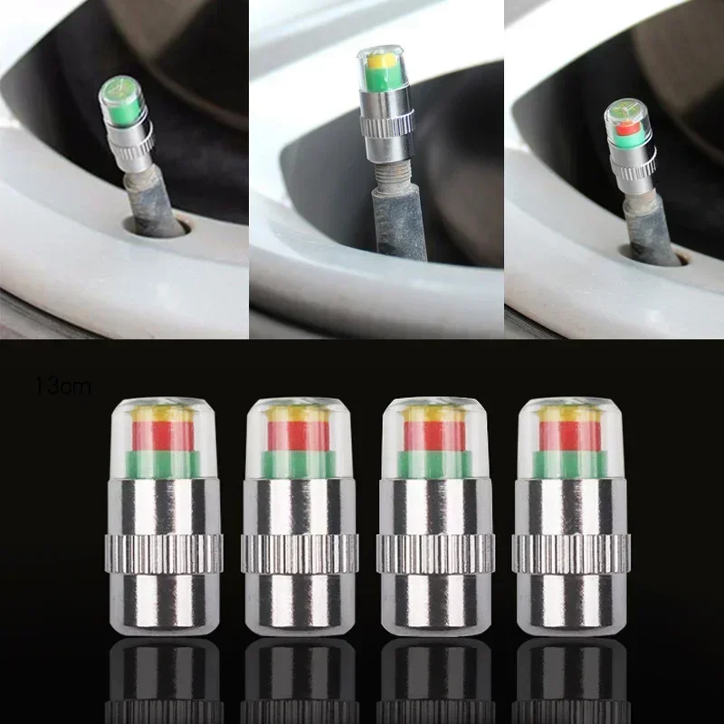 4/8PCS Car Tire Valve Caps wit - Tire Pressure Monitor 评论和价格