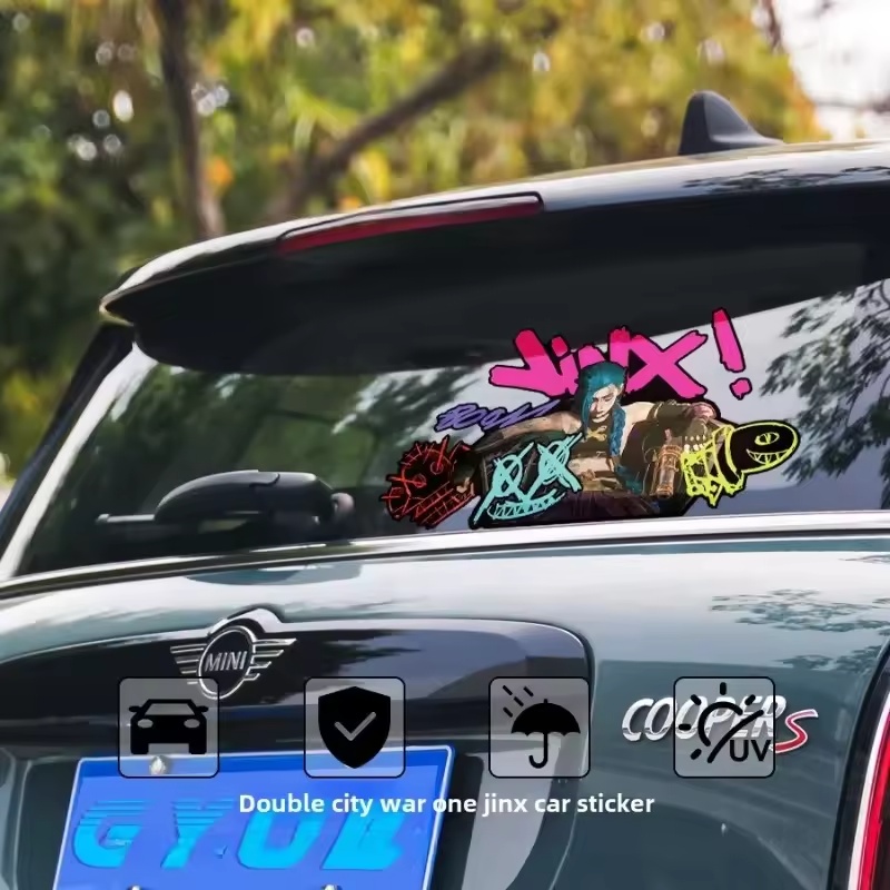 Arcane Jinx Graffiti Reflectiv - Car Accessories Sticker 评论和价格