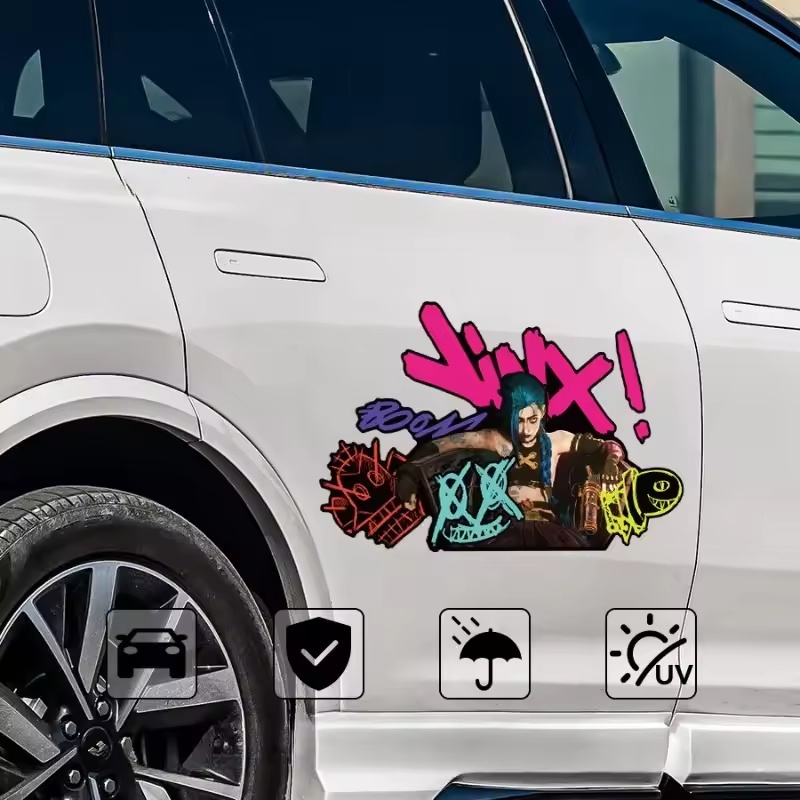 Arcane Jinx Graffiti Reflectiv - Car Accessories Sticker 评论和价格