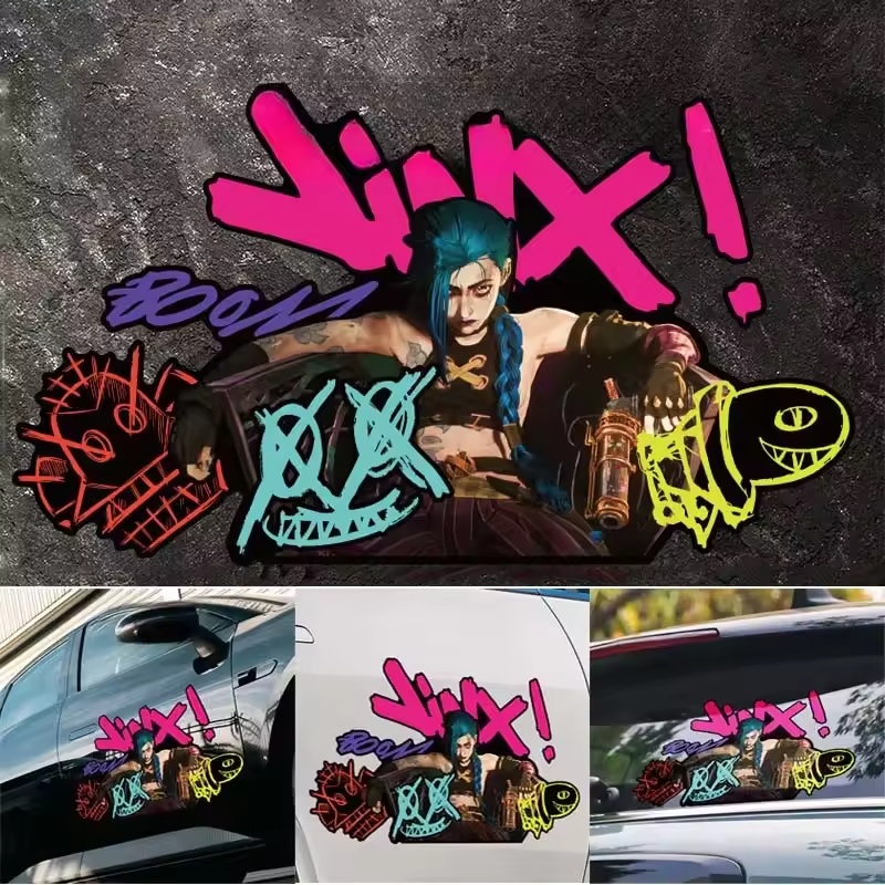 Arcane Jinx Graffiti Reflectiv - Car Accessories Sticker 评论和价格