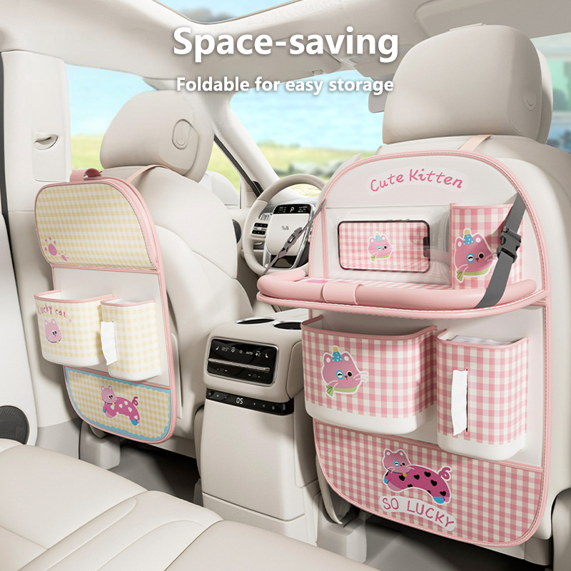 Lovely Cat Car Seat Back Stora - Back Seat Car Table 评论和价格