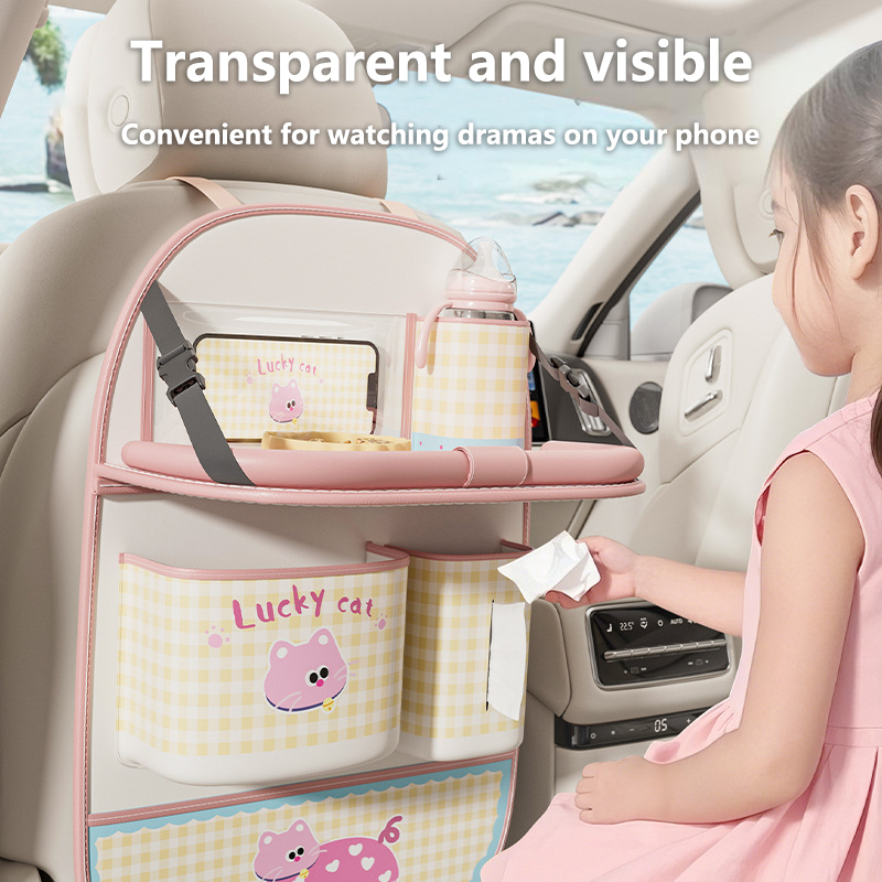 Lovely Cat Car Seat Back Stora - Back Seat Car Table 评论和价格
