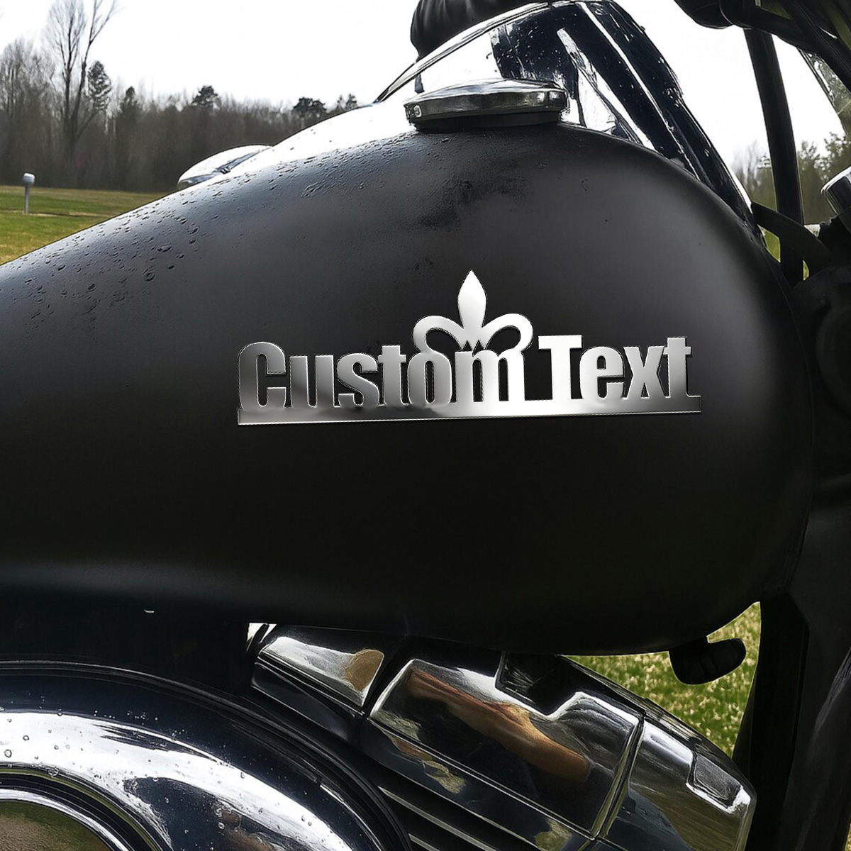 Classic Font Chic Crown Metal  - Car Accessories Sticker 评论和价格