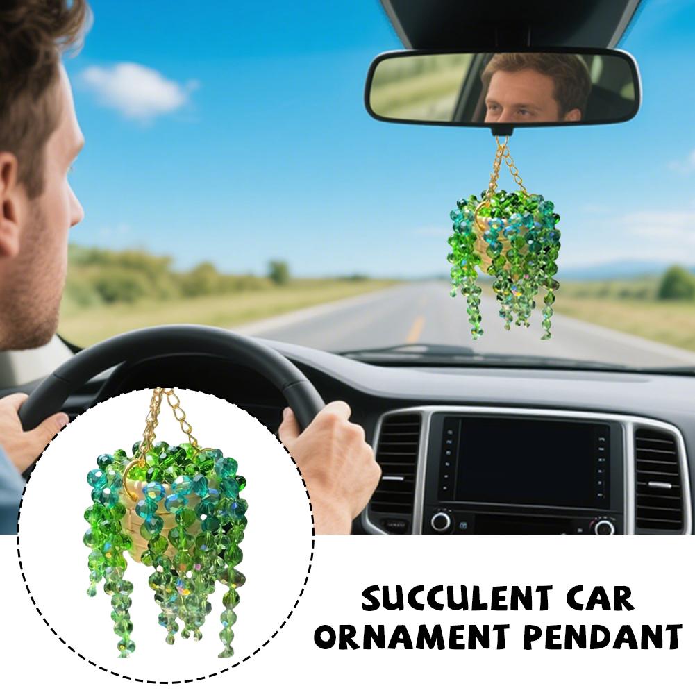 Handmade Crystal Bead Trailing - Car Accessories Mirror Hanging 评论和价格