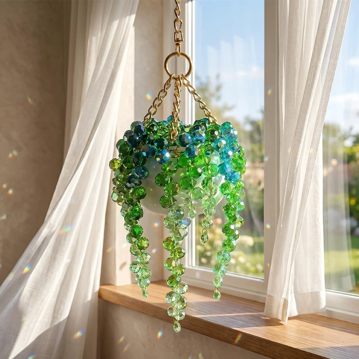 Handmade Crystal Bead Trailing - Car Accessories Mirror Hanging 评论和价格