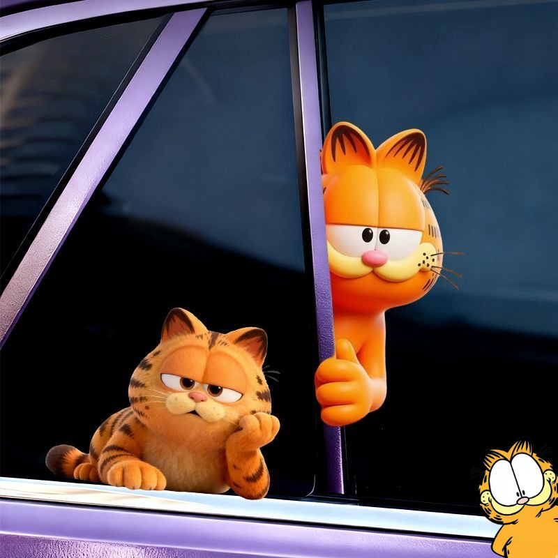 Garfield anime cartoon cute fu - Car Accessories Sticker 评论和价格