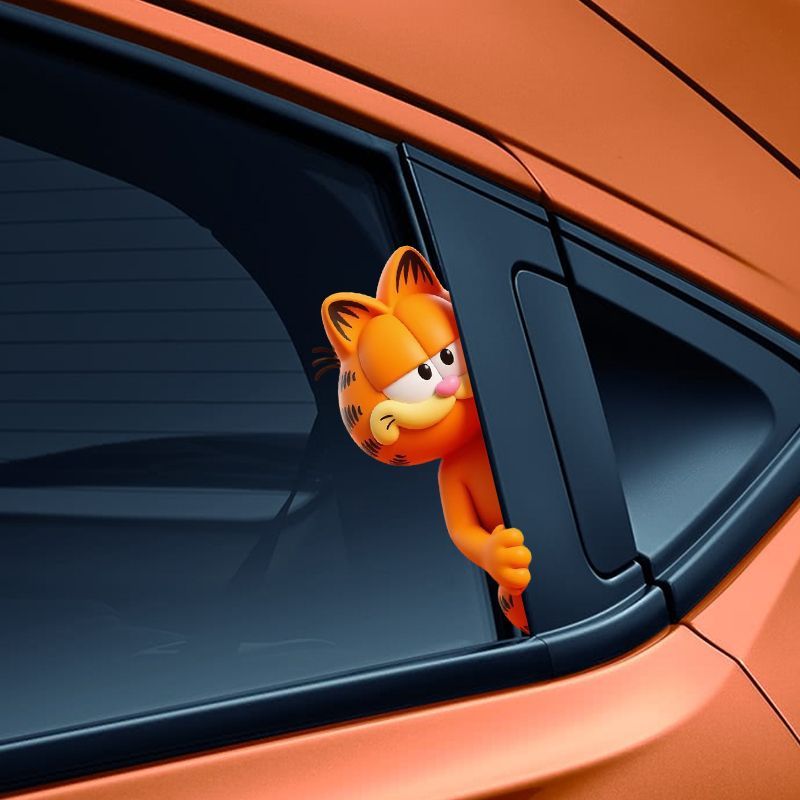 Garfield anime cartoon cute fu - Car Accessories Sticker 评论和价格