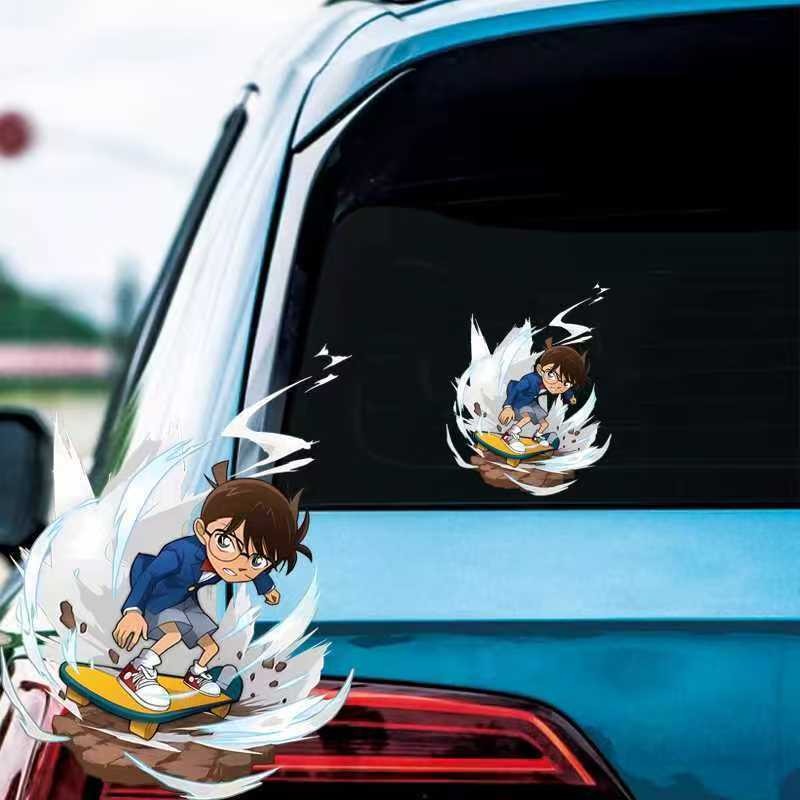 Detective Conan Cartoon Skateb - Car Accessories Sticker 评论和价格