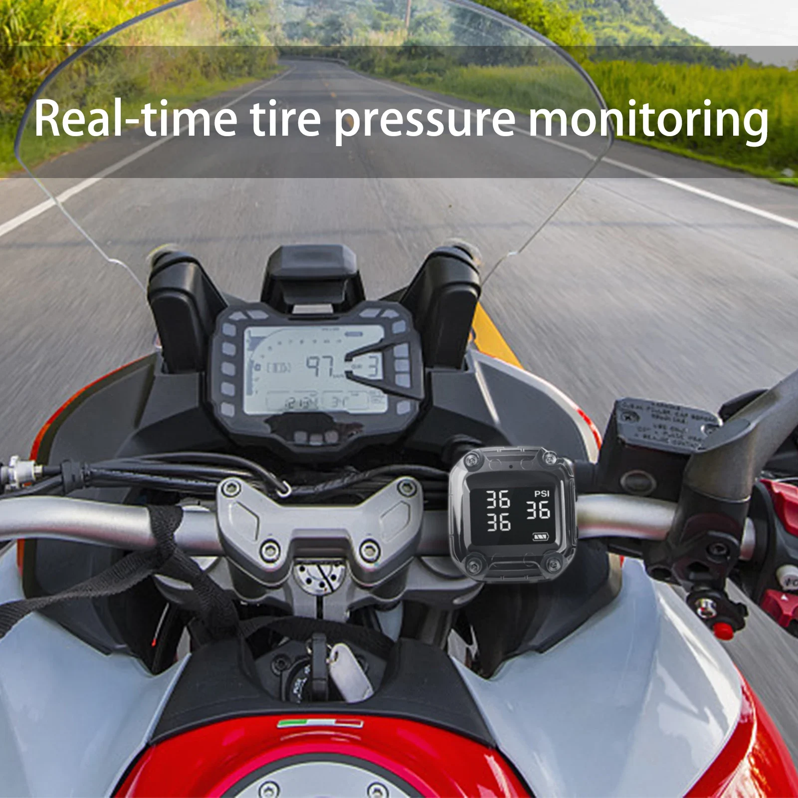 Motorcycle wireless tire press - Tire Pressure Monitor 评论和价格
