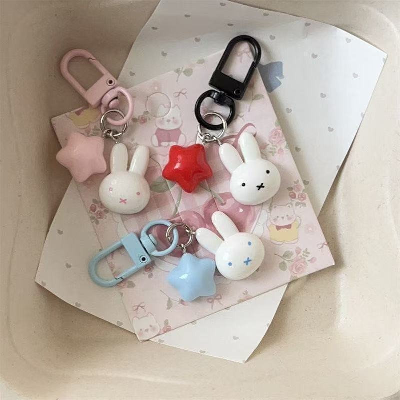 Kawaii Miffy Keychain Cute Rab - Car Accessories You Need 评论和价格