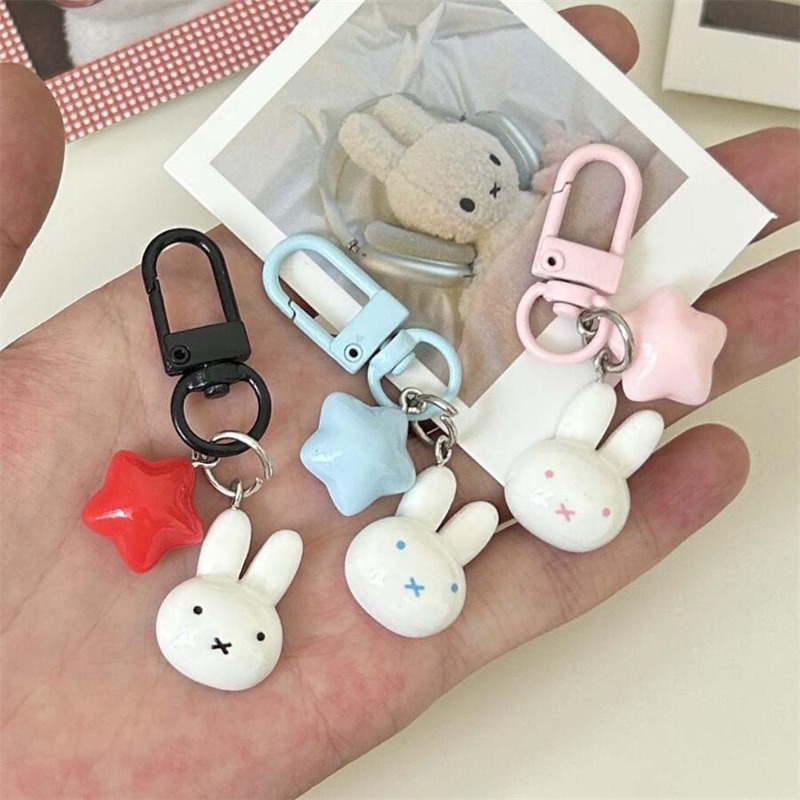 Kawaii Miffy Keychain Cute Rab - Car Accessories You Need 评论和价格