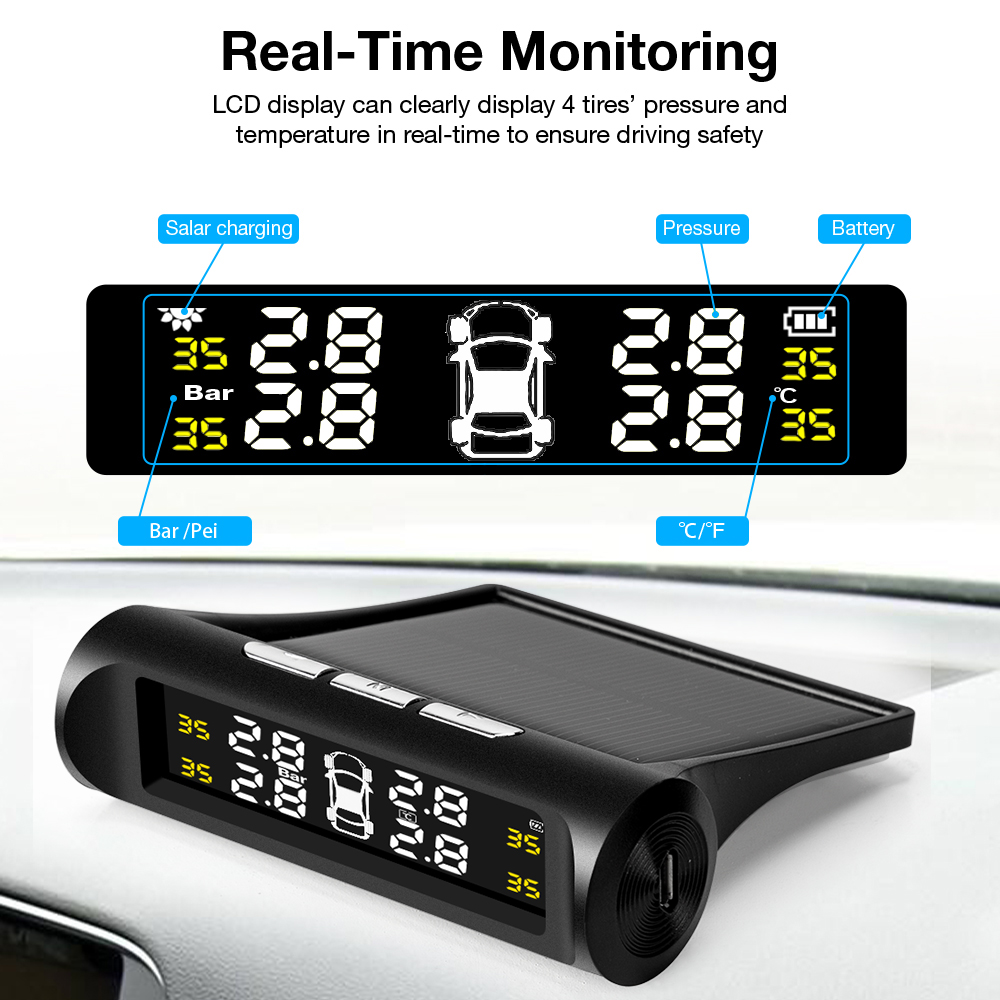 Car TPMS Tire Pressure Monitor - Tire Pressure Monitor 评论和价格