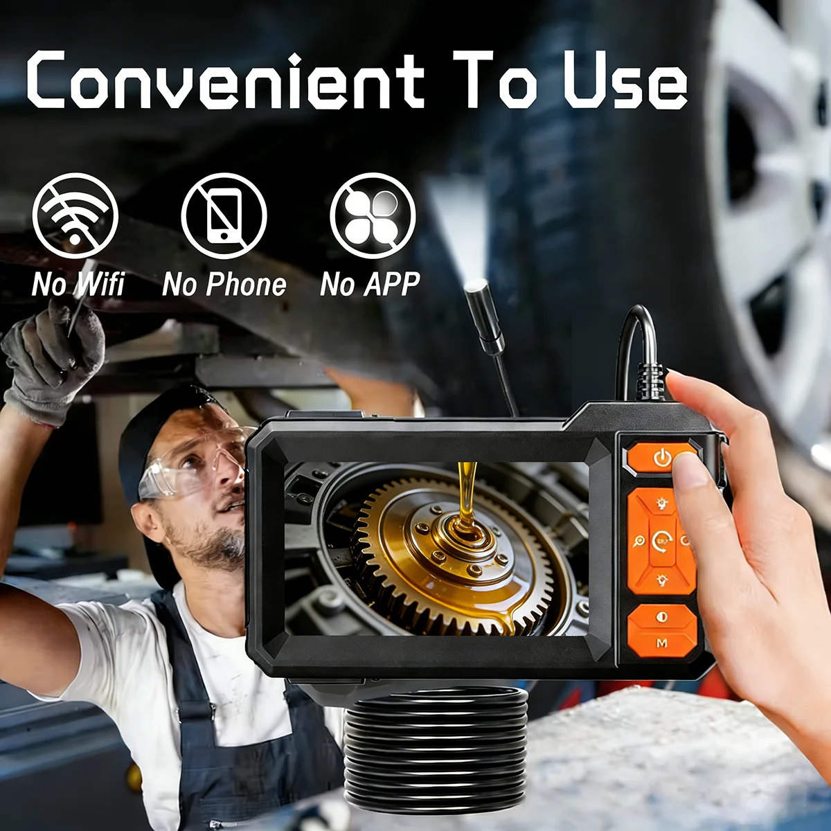 Endoscope Camera 1080P 8mm Sin - Car Accessories Mirror Hanging 评论和价格