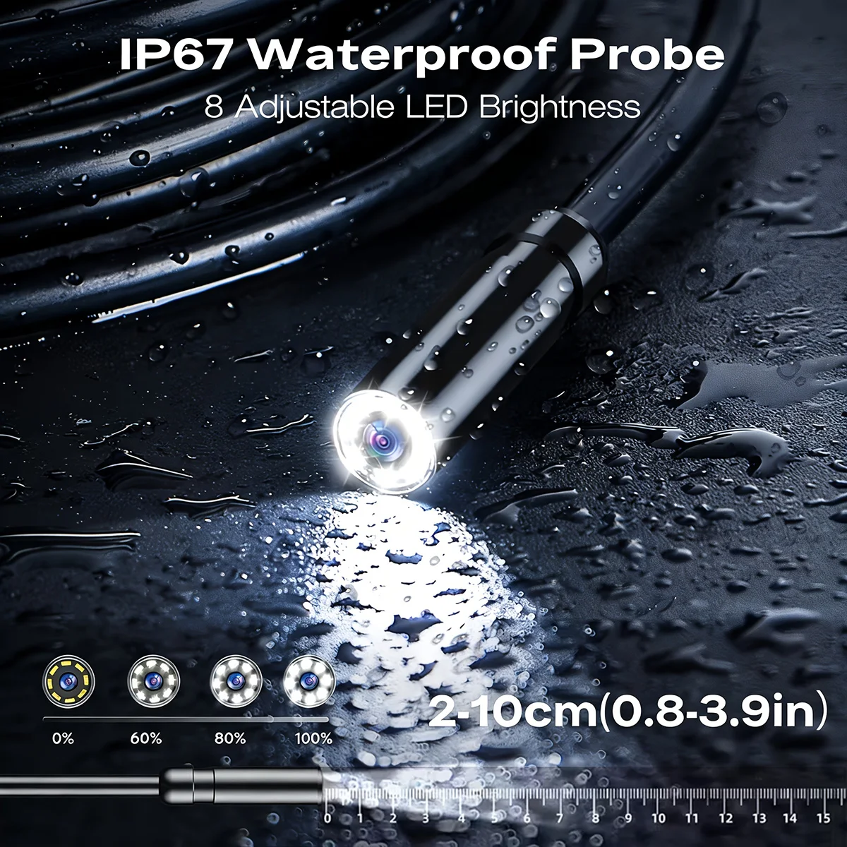 Endoscope Camera 1080P 8mm Sin - Car Accessories Mirror Hanging 评论和价格