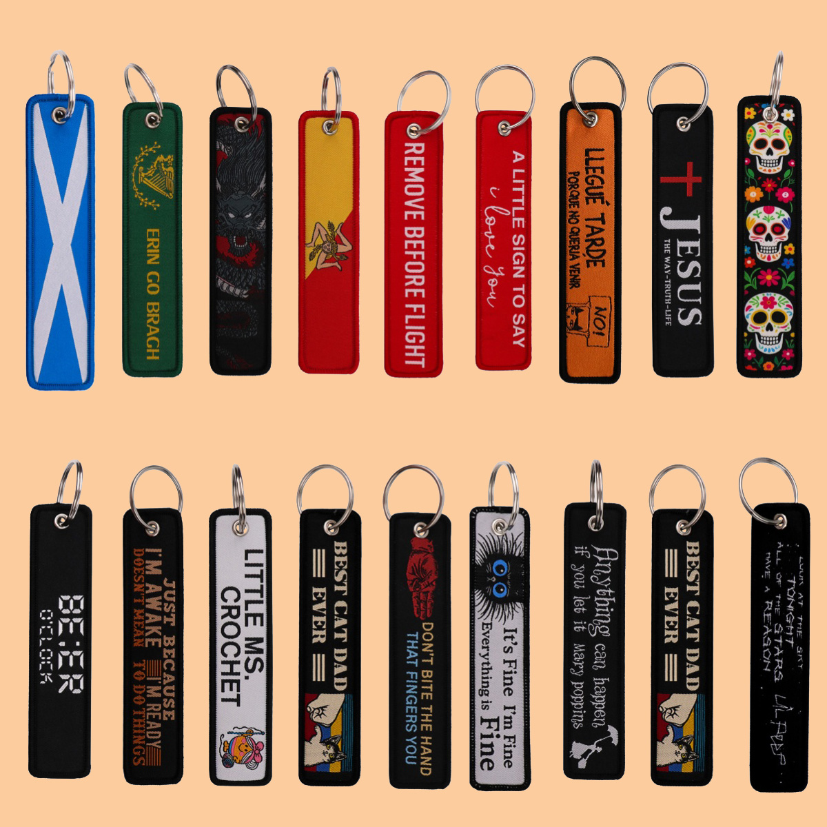 1PCS Aviation Embroidery Key T - Car Accessories Quotation 评论和价格